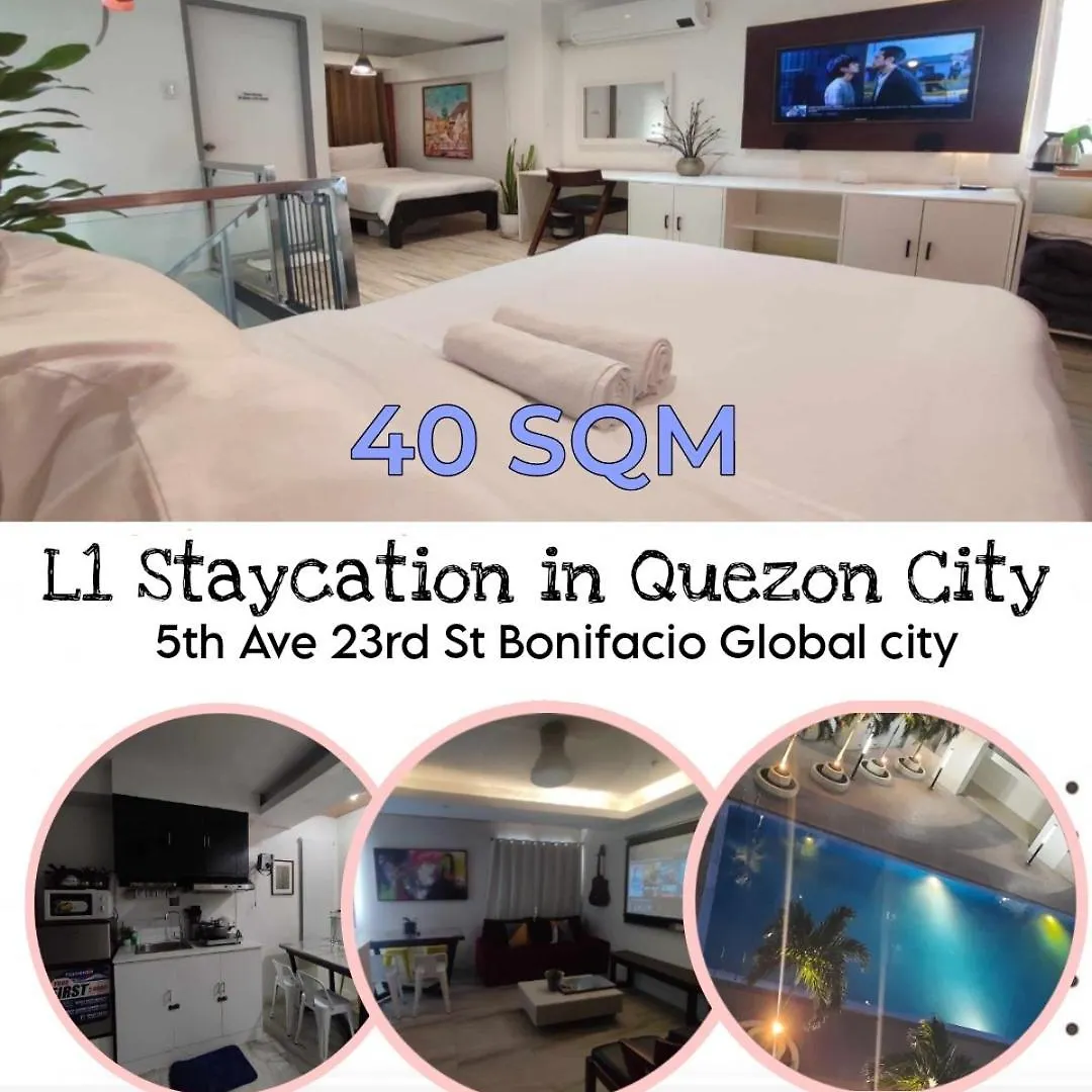 L1 Twin Bed Staycation In Bonifacio Global City 6 Taguig